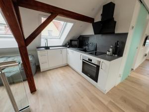 Maybach Apartments - Modernes & zentrales Studio in Altstadtvilla - Bodenseenähe - Parkplatz - Klimaanlage