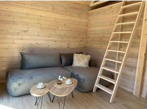 MOJA DEBINA LUX 1, domek z pokojem dziennym, jedną sypialnią i antresolą, blisko plaży