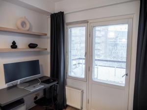 Two-room flat with sauna, glazed balcony and free parking lot