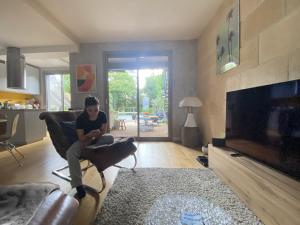 Villas Maison pierre Bordeaux avec piscine chauffee : Villa 3 Chambres