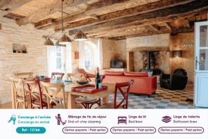 Maisons de vacances Coeur de village, maison pour 8 avec piscine : photos des chambres
