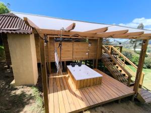 GlampingTerraza del cielo con jacuzzi