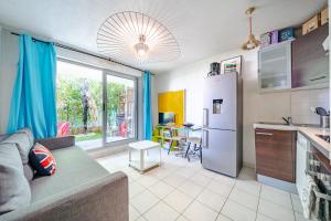 Rez de jardin à 500 m de la plage