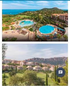CAP ESTÉREL studio 4 pers équipé, belle vue Golf, centre village PIERRE & VACANCES , PARKING inclus et 5 PISCINES accès gratuit, CLIM, WIFI, TV, lave-vaisselle et lave-linge,four, plancha
