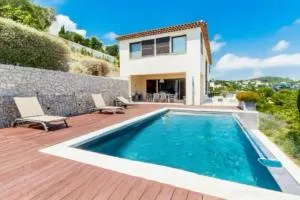 Villa Hélios - Panoramic Sea and City view - AC - Swimming pool - Luxury - Vallauris