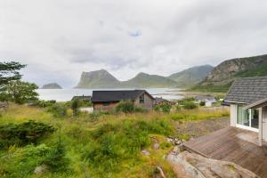 Haukland beach panorama
