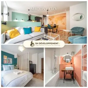 Mâcon Cozy / Appartement central 100m² / 8 pers - Saint-Laurent-sur-Saône