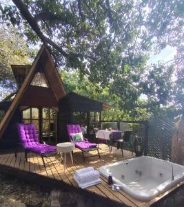 Cabaña de madera romántica y privada - Ixtepec