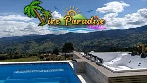 Vive Paradise Medellín, Hosteria, Mirador, Piscina térmica, tiki bar, jacuzzi spa a solo 15 min de la ciudad - San Cristóbal