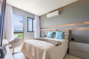 Decoração Exclusiva na Praia com Piscina, Sauna, Academia e Estacionamento
