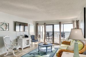 Walk to Beach Emerald Isle Condo with Ocean View!