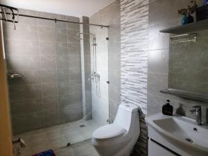 luxurious three bedroom with fully equipped gym heated swimming pool ample parking space child play area and amazing scenic views