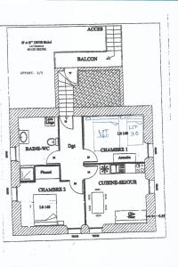 Agréable appartement au 1er étage avec terrasse, pour 4 personnes