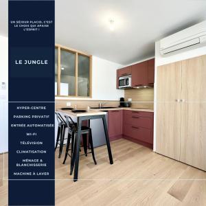 Appartements Le Jungle - Neuf - Parking Prive - Hyper Centre : Appartement 1 Chambre