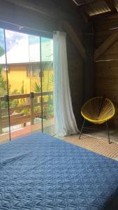 Chalé rústico com piscina exclusiva