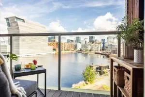 Luxury Seaview Flat Oslo Center - 罗斯比
