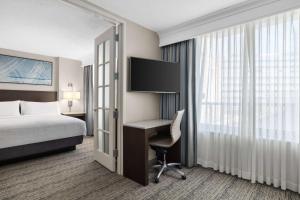 Two-Room King Suite with Murphy Bed room in Homewood Suites by Hilton Downers Grove Chicago