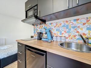 Appartements Ensemble 3 studios pour 6 personnes : photos des chambres