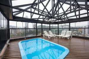 Centro Blumenau Rota Gastronômica Piscina - غاسبار