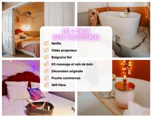 Appartements Coquillages et crustaces, Netflix baignoire ilot chez Ivona Vacances : Appartement 1 Chambre