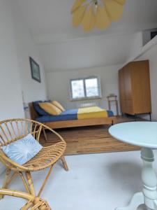 Maisons de vacances La maison bleue : photos des chambres