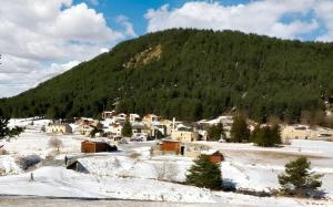 Maisons de vacances Maison de charme a Fontrabiouse avec vue sur la montagne : photos des chambres