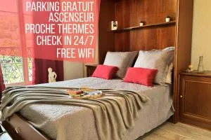Le 130 - 1 chambre - Wifi - Proche Parc Thermal - 2 personnes - 昂瓦勒