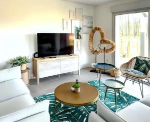 Maisons de vacances Maison elegante a Moliets-et-Maa avec jardin clos et terrasse : photos des chambres