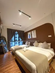 K Avenue Studio 3-4pax by CEJ Staycation Near KKIA - Kampong Tangihan