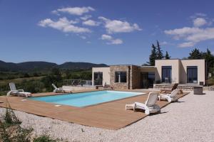 Villas Maison contemporaine piscine avec vue panoramique : photos des chambres