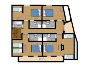 Chalets Les Couadzous Samoens Centre, Sauna, Jacuzzi, 6 chambres, 7 salles de bains, 16 pers 250 m2 : photos des chambres