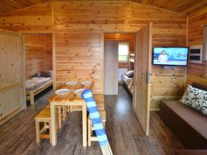 Single-story holiday homes with a terrace, pool