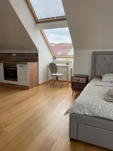 Modern rooftop studio - Terrace, Coffee, Wifi - Vinohrady