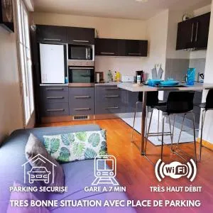 Studio 2 pers avec parking proche Versailles Paris - 基扬古尔