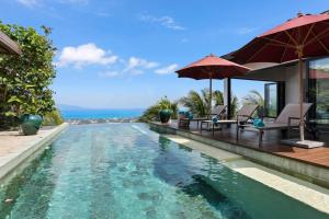 Bophut Amazing Spacious Sea View Mountain Villa Shailaja
