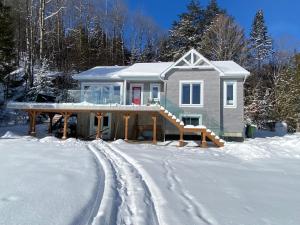 Beauty, tranquility, spa, winter wonderland