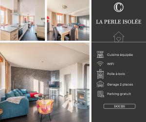 Appartements La Perle Isolee - Grand appartement contemporain et chaleureux pres de Pontarlier : photos des chambres