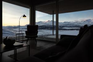Modern villa in Akureyri with hot tub