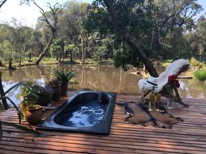 Cabana aconchegante em meio à natureza
