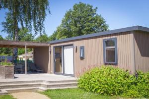 Groepsvakantie op de Veluwe – 4 losse lodges voor 24 personen op Vakantiepark De Boshoek