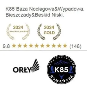 K85 Komańcza Baza Noclegowa Wypadowa Bieszczady Beskid Niski - Mików