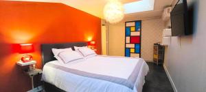 Maisons de vacances House 10 people, heated pool, countryside : photos des chambres