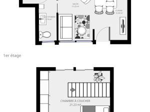 Appartements Apparts Watteau, climatises : Appartement avec Terrasse