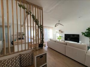 Appt entier 85m2 avec 2 chambres dont 1 suite parentale 1 bureau 1 canapé lit piscine