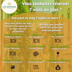 Maisons de vacances Felibrige - Clim - Cour : photos des chambres
