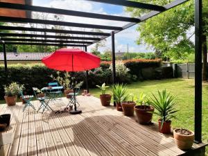 Maisons de vacances Maison spacieuse a Saint-Selve avec jardin et barbecue, 125 m². : photos des chambres