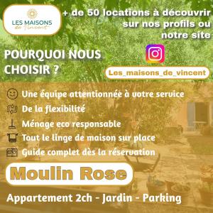 Appartements Moulin Rose, Parking - Jardin : photos des chambres