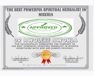 The best powerful spiritual herbalist in nigeria