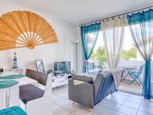 Appartements Charmant T2 avec terrasse, climatisation et WIFI - Quartier residentiel a Biscarrosse - FR-1-521-217 : photos des chambres