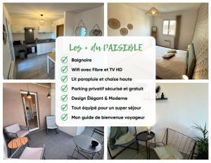Appartements LE PAISIBLE - Parking gratuit - Entree ville : photos des chambres
